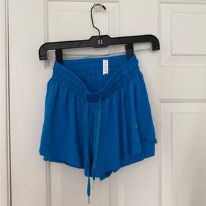 Women's Blue Athletic Shorts